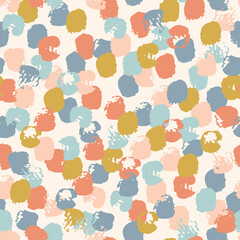 Fototapeta premium Abstract stroke of paint, dots, spots, stain, circle background.