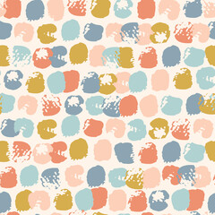 Abstract stroke of paint, dots, spots, stain, circle in row background