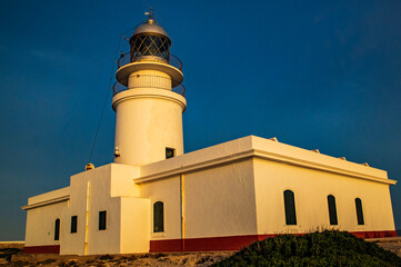Fototapeta na wymiar lighthouse at dusk, Menorca
