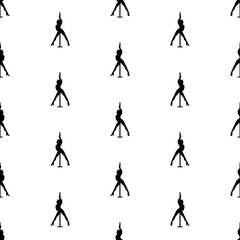 stripper seamless pattern on white background. vector illustration.