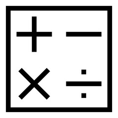 Obraz premium math icon illustration