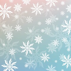 Rainbow snowflakes light bokeh Christmas background