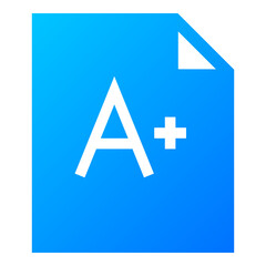 grade sheet icon illustration