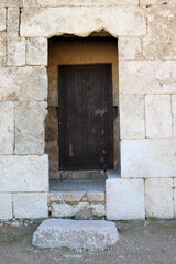 Fototapeta na wymiar Amman, Jordan - old door in Amman Citadel Hill