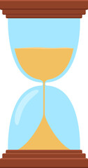 Hourglass clipart design illustration