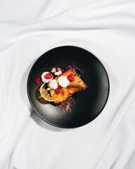 French Toast with raspberry