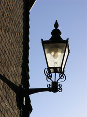 Old wall mounted gas lamp