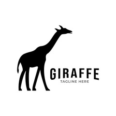 giraffe logo icon vector template.