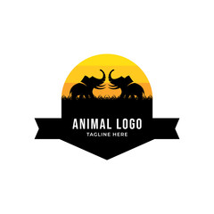 Animal Conservation Logo design. Wildlife Safari Logo design inspiration
