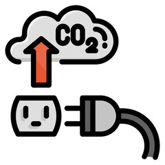 electricity line icon