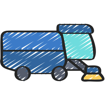 Street Sweeper Vehicle Icon