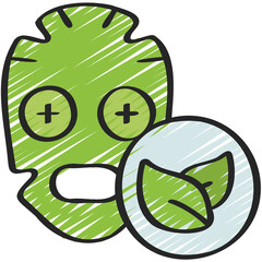 Vegan Face Mask Icon