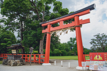 京都 上賀茂神社 参道風景