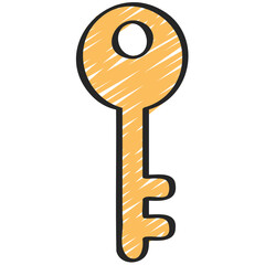 Two Prong Key Icon