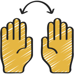 Two Hands Rotate Icon