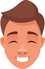 Man face expression clipart design illustration