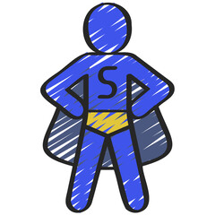 Superhero Person Icon
