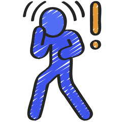 Scared Person Icon