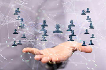 hierarchy connection team group digital