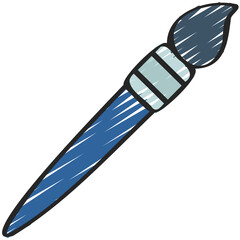 Thin Paint Brush Icon