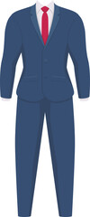 Business man suit clipart design illustration