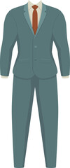 Business man suit clipart design illustration