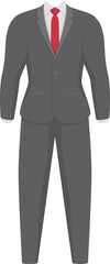Business man suit clipart design illustration
