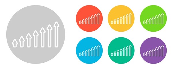 Arrow on a white background. Vector illustration