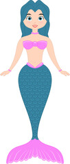 Mermaid clipart design illustration