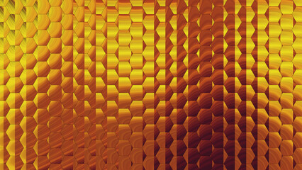 Geometric Colorful Hexagon Scale Abstract Glass Blur Background Wallpaper Design	
