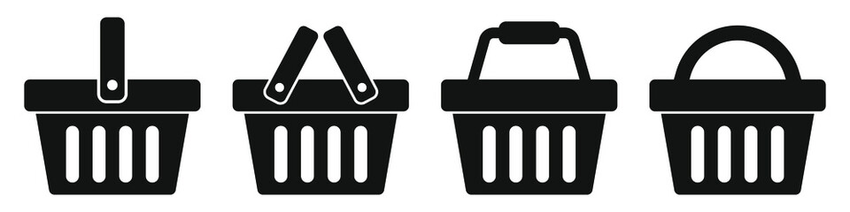 Obraz premium Shopping basket icon - vector illustration