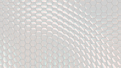 Fototapeta premium Geometric Colorful Hexagon Scale Abstract Glass Blur Background Wallpaper Design 