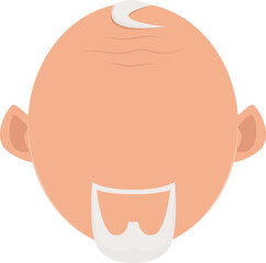 Old man clipart design illustration