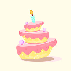  Delicious cupcake. Dessert vector illustration design.