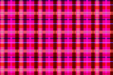 鮮やかなピンクのバリエーションや紫のタータンチェック