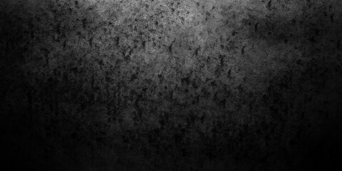 Obraz na płótnie Canvas Dark black color grungy cracked wall texture backdrop background with space for text or image. Stone black texture background. Dark cement, concrete grunge.