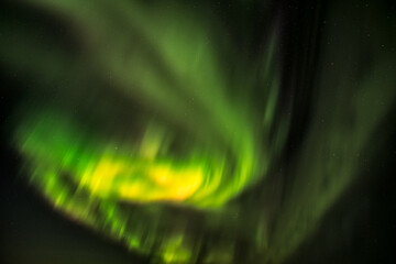 Northern lights on the night sky