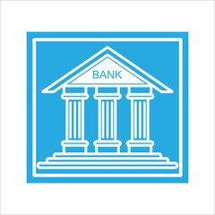 bank icon vector design template