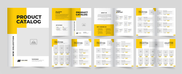Product Catalog template design and catalogue design - obrazy, fototapety, plakaty