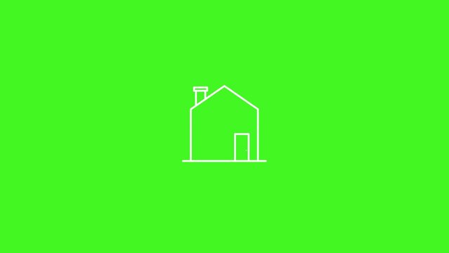 house icon logo set animation for infographics element and motion graphics