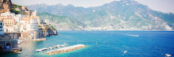 Photo sur Plexiglas Plage de Positano, côte amalfitaine, Italie Amalfi coast, Italy