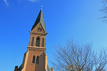 Fototapeta na wymiar Ramelsloh: Stiftskirche (1889, Niedersachsen)