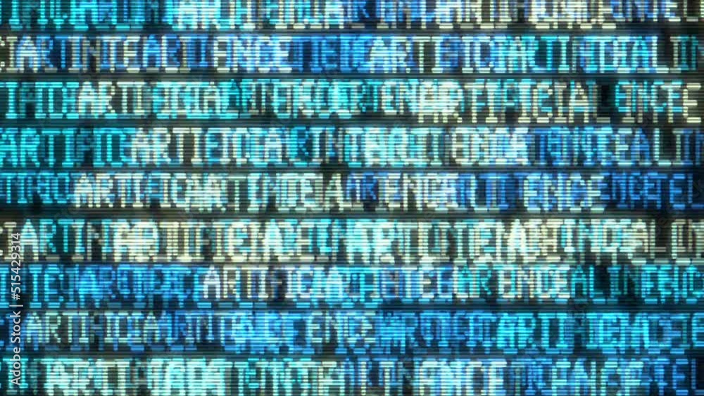 Wall mural big data analytics animated text kinetic finance fintech wordscape ai artificial intelligence softwa