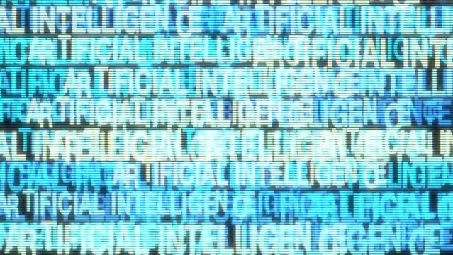 Big data analytics animated text kinetic finance fintech wordscape ai artificial intelligence software