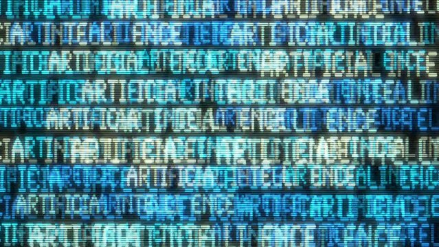 Big data analytics animated text kinetic finance fintech wordscape ai artificial intelligence software