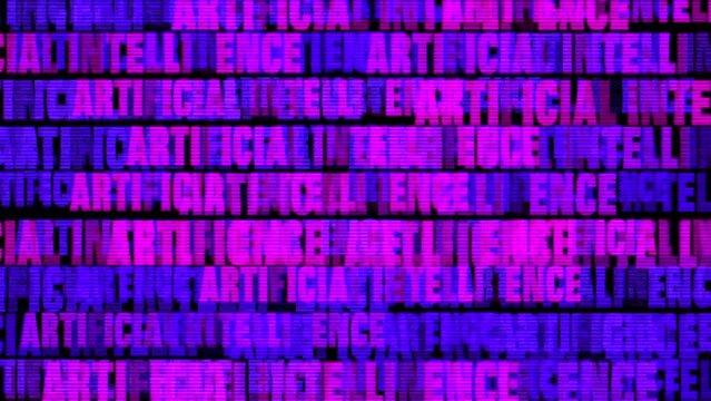 Big data analytics animated text kinetic finance fintech wordscape ai artificial intelligence software