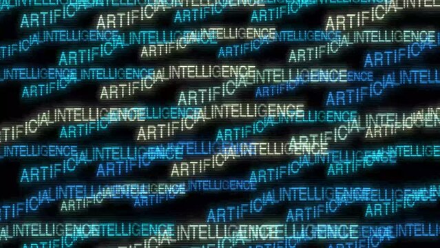 Big data analytics animated text kinetic finance fintech wordscape ai artificial intelligence software