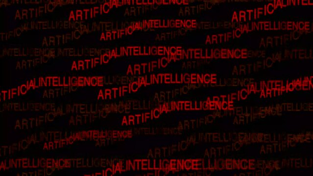 Big data analytics animated text kinetic finance fintech wordscape ai artificial intelligence software