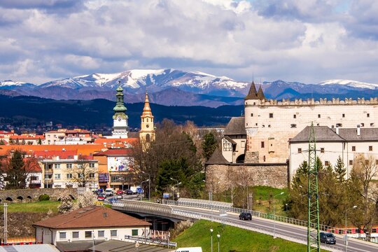 Buildings in the town of Zvolen in Slovakia