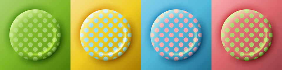 round glass embossed multi-colored bright effect with circle texture pattern